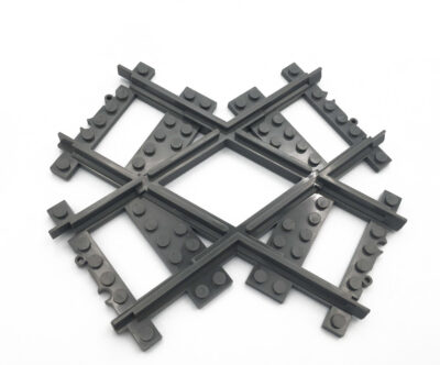 Rail Lego City croisement biais 67.5°